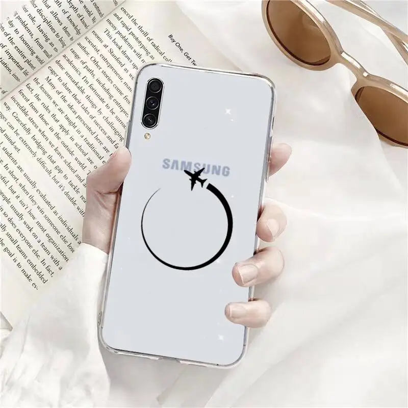 

World Map Travel Phone Case Transparent For Samsung Galaxy A71 A21s S8 S9 S10 plus note 20 ultra