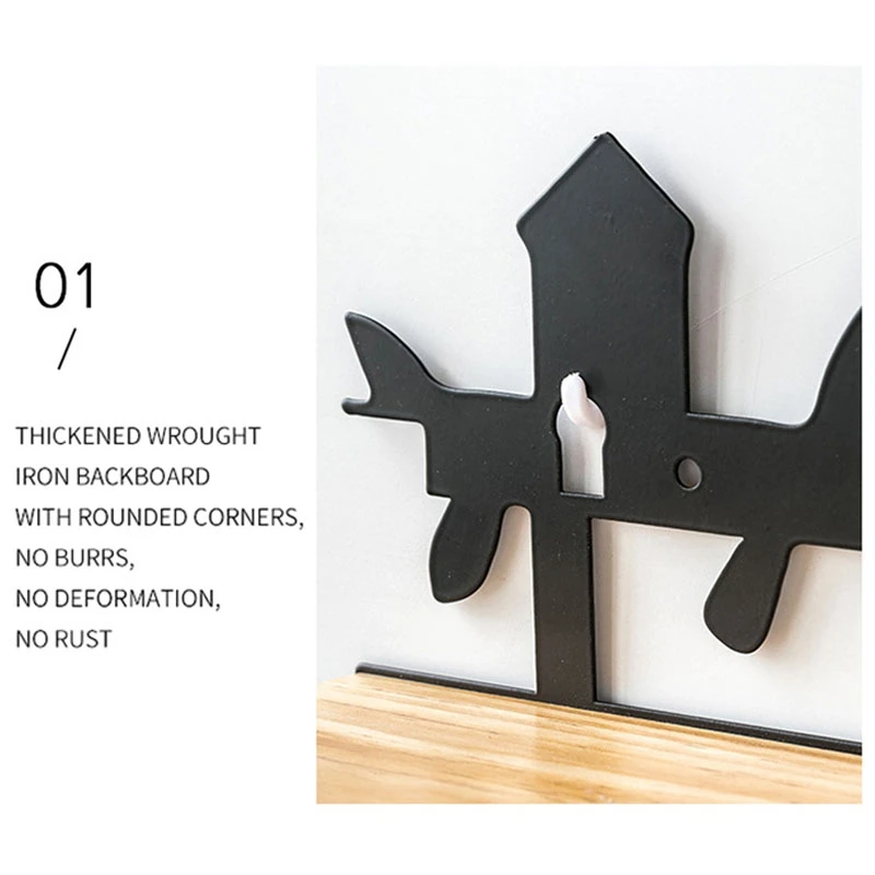 

Wall Mount Hook Coat Rack with Iron Hooks Wall Hooks for Home Closet Organization for Hat Towel Purse Robes