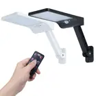 Светодиодный уличный светильник на солнечной батарее, точечный светильник с дистанционным управлением, настенная лампа с пассивным ИК датчиком движения, уличсветильник освещение для украшения сада