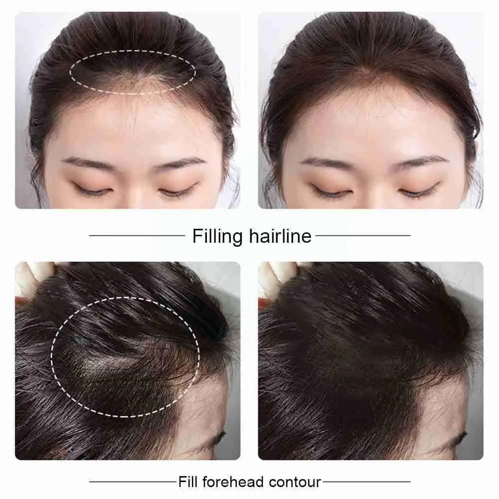 

Waterproof Hair Shadow Powder Edge Control 3 Colors Line Gift With Powder Hair Puff Hair Hair With Concealer Cover Makeup M1Q7