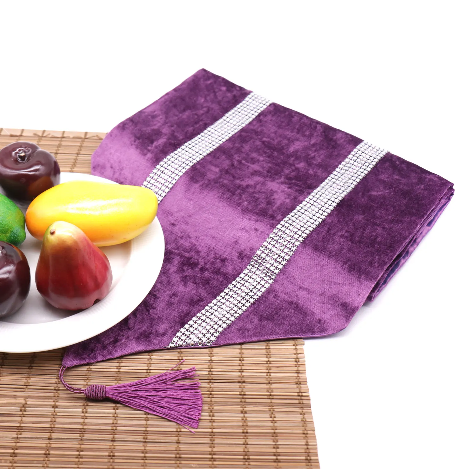 1 шт. современные настольные бегуны с кисточкой алмазные вечерние украшения для