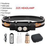 boruit 1000lm headlamp led flashlight high power with 18650 battery rechargeable head torch head torch headlight for fishing