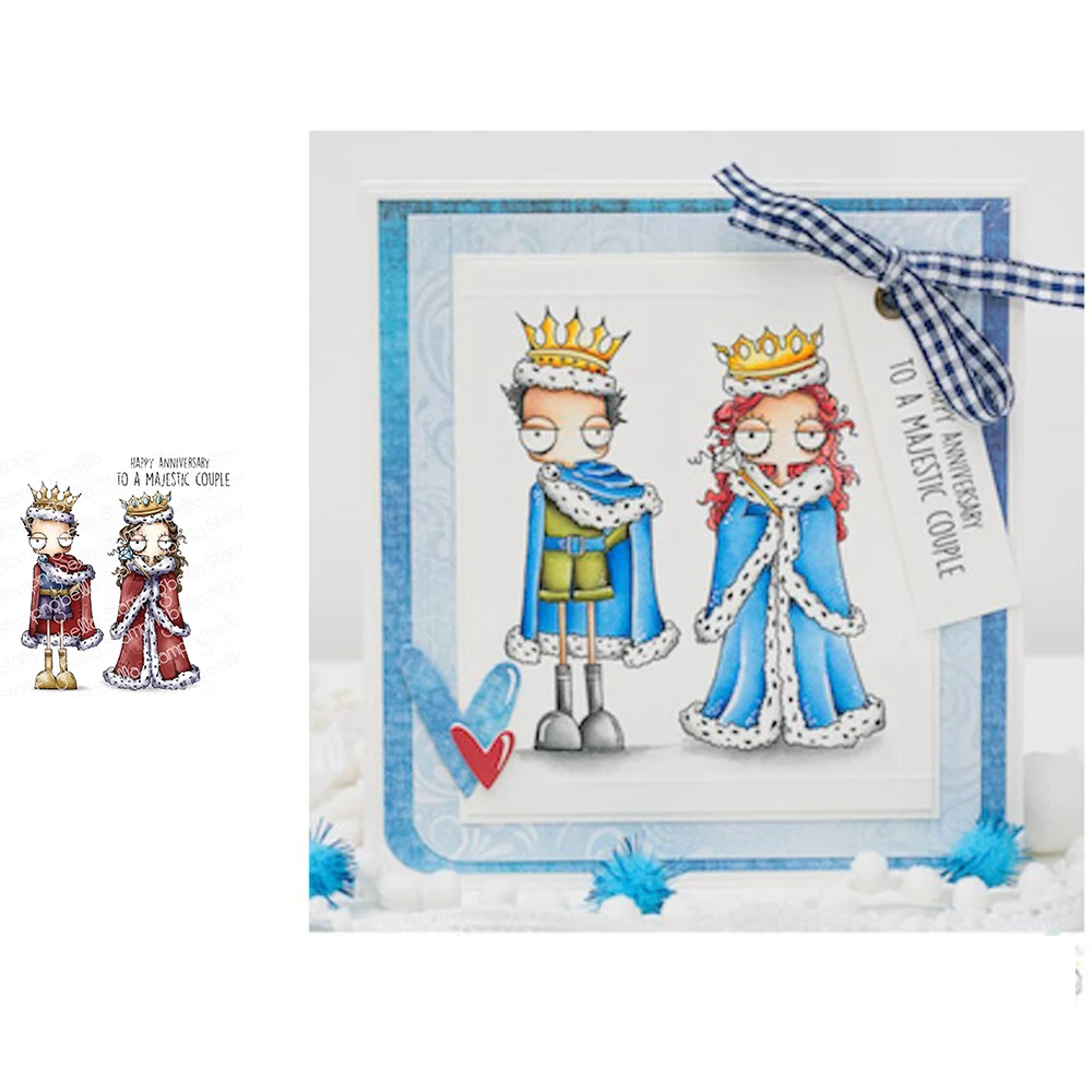 

Queen And King Metal Cutting Dies Stamps Scrapbook Diary Decoration Embossing Cut Dies Template Diy Greeting Card Handmade