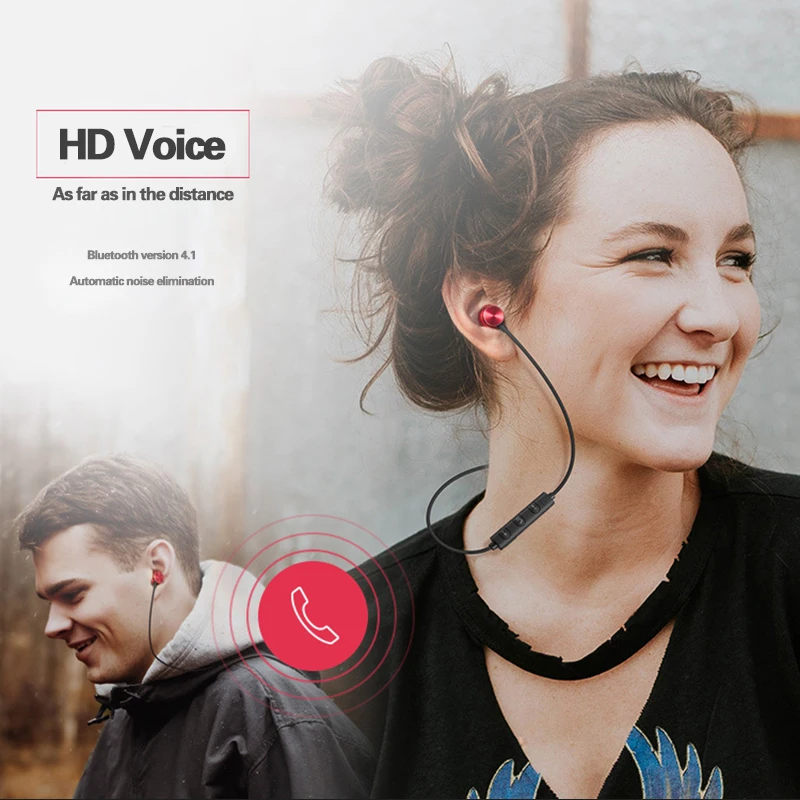 Bluetooth наушники с микрофоном устойчивое Тренажерный зал Спорт Беспроводной