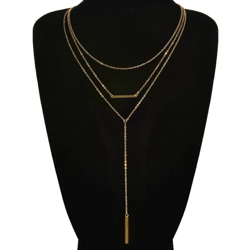 Для женщин Цепочки и ожерелья кулоны из нержавеющей стали 3 с цветами кристаллами