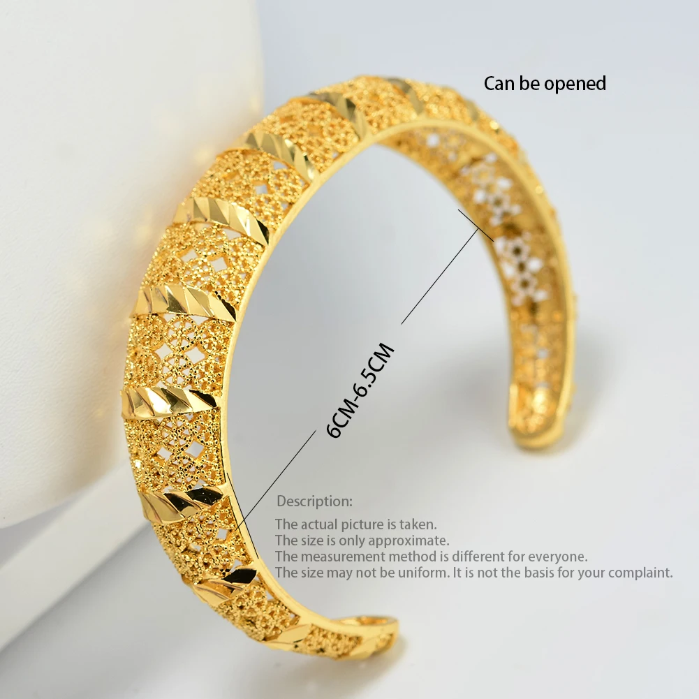 4 шт./лот браслеты Эфиопский браслет золотого цвета для женщин свадебный невесты