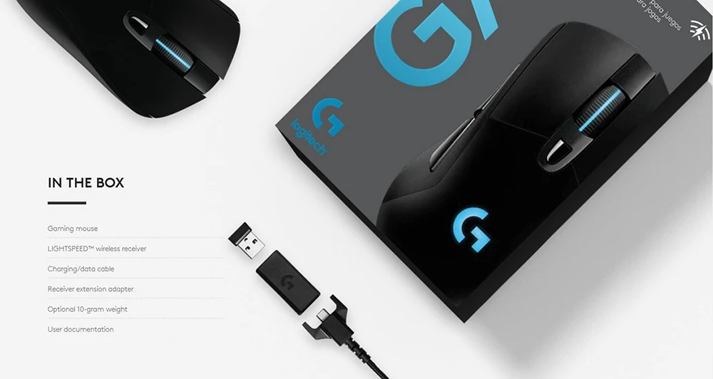 Беспроводная игровая мышь gitech G703 hero LIGHTSPEED 16000 dpi hero sensor для Беспроводная оптическая мышь геймера