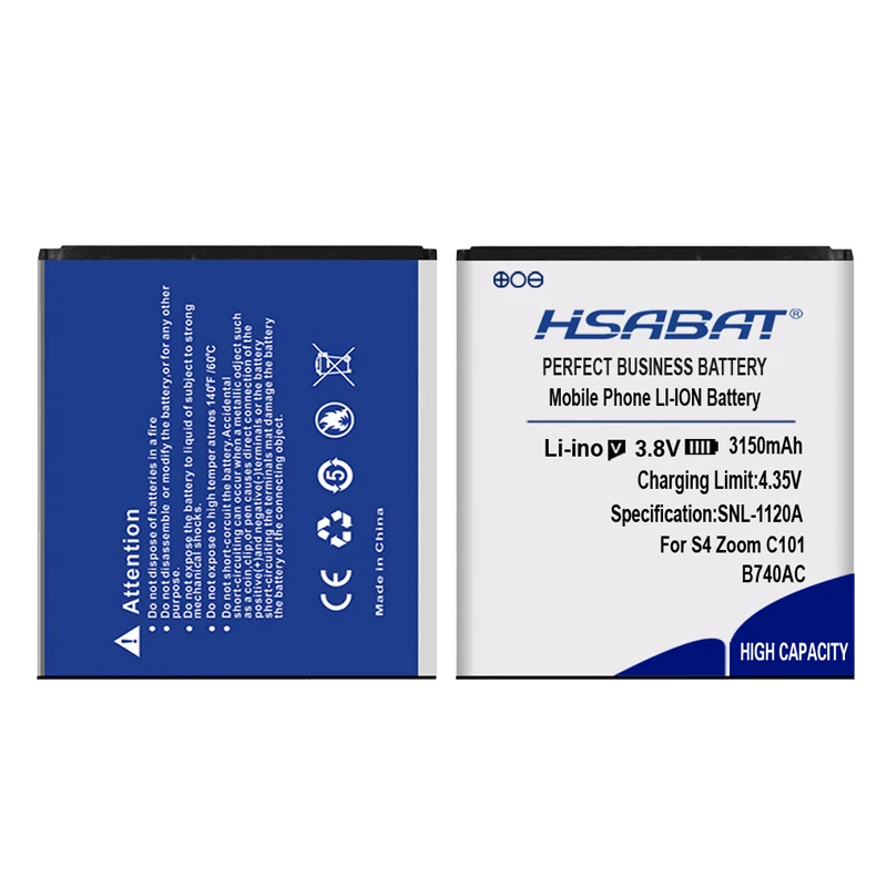 HSABAT аккумулятор для samsung Galaxy S4 зум SM-C1010 C105 NX3000 I939D S4zoom C1010 3150 мА/ч, B740AC B740AE