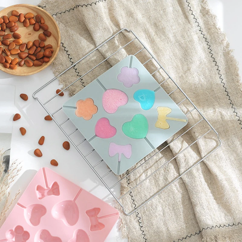 Форма для пищевых леденцов силиконовая форма помадки сделай сам бант цветок