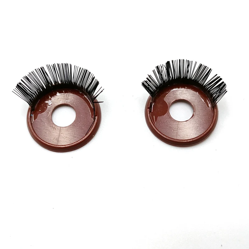 

20pcs of 22mm of round glitter safety eyes with eyelash eyelid for DIY doll