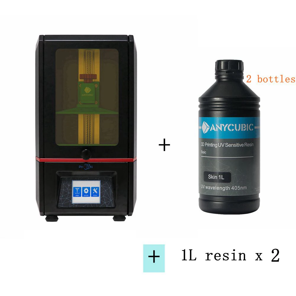 PhotonAdd 2L ANYCUBIC 3d принтер Фотон 2,8 ''сенсорный 2K экран Смола Fep лист SLA/lcd УФ светильник для лечения слайсер скорость Impresora 3d Stampante - Цвет: PhotonAdd 2L