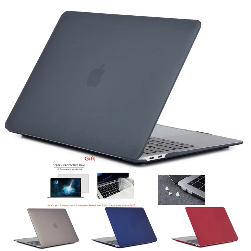 Прозрачный матовый чехол для Apple Macbook Air Pro Retina 11 12 13 15 16 дюймов, чехол для 2020 Pro13 Air 13 M1 Chip A2338 A2289 A2179