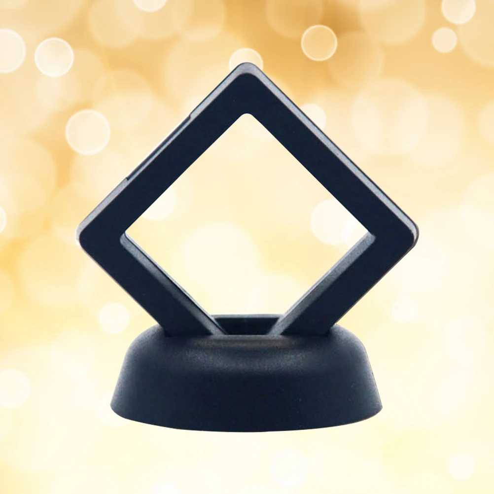 2 шт. монеты витрины плавающий 3D прозрачный шарнирный Кронштейн Рамка Держатель