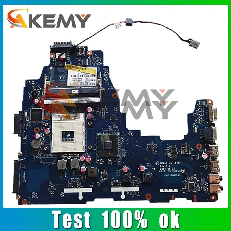 

AKEMY K000111440 PWWAA LA-6842P материнская плата для ноутбука Toshiba C660 C660-1F1 K000111440 DDR3 проверенная Гарантия на 60 дней Бесплатная процессор