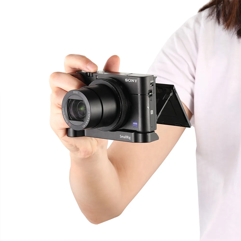 SmallRig l-образная пластина с деревянной рукояткой для sony RX100 III/IV/V(VA)/VI/VII L кронштейн пластина с деревянной рукояткой-2467