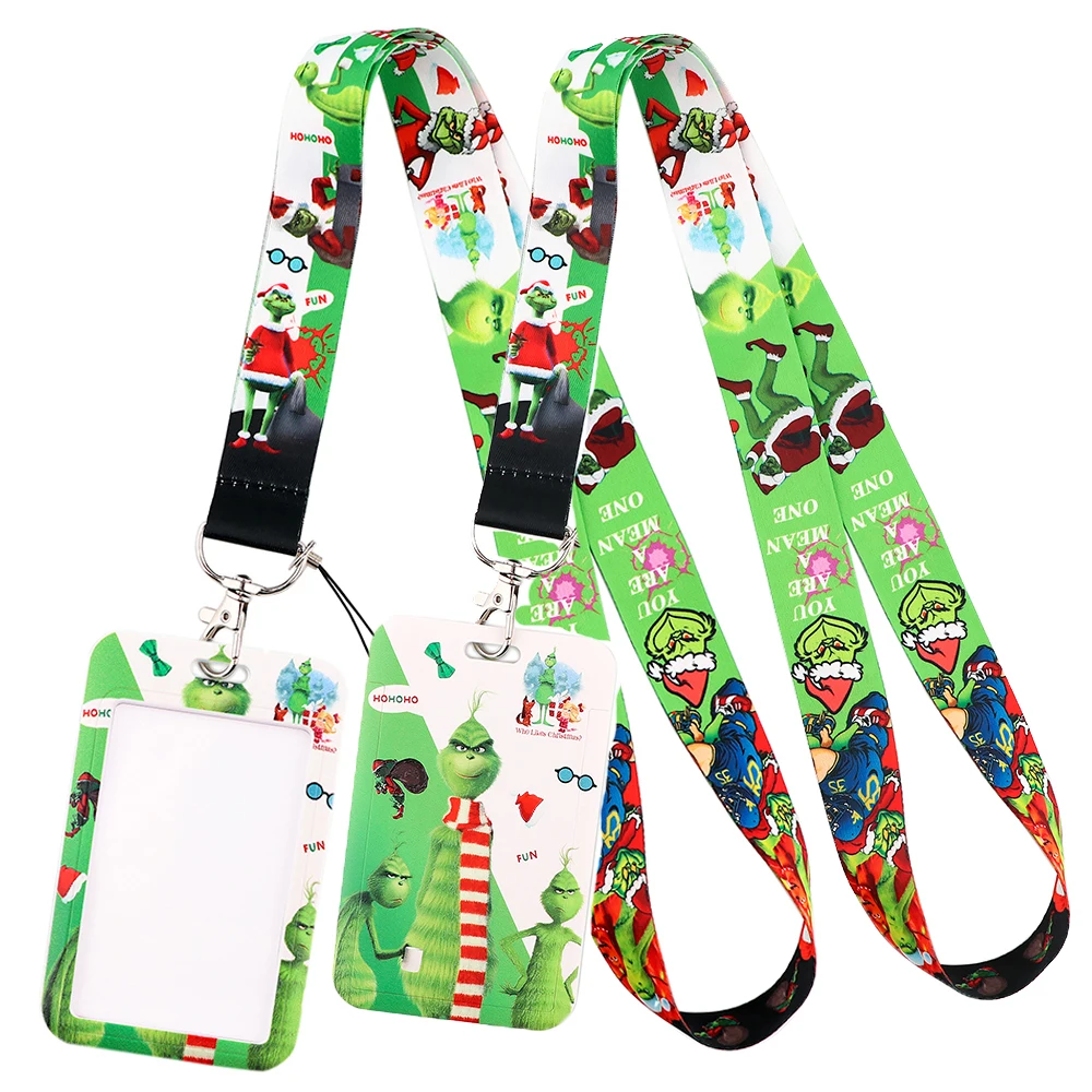 

LT792 Christmas Neck Strap Lanyards Keychain Badge Holder ID Card Pass Hang Rope Lariat Lanyard Key Ring Gifts Accessories