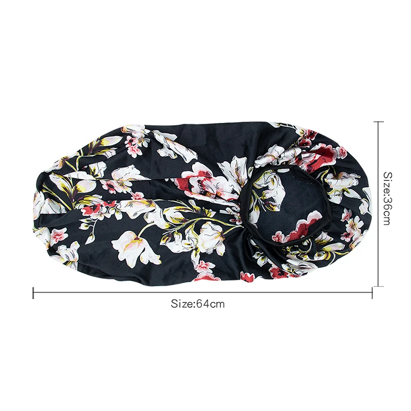 Модная женская шапка-тюрбан с принтом мягкая эластичная атласная Кепка для сна