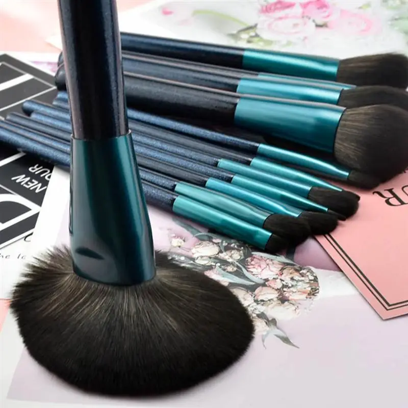 12Pcs Makeup Brushes Long Handle Brushes Foundation Soft Bristle Brushes for Salon Girls Make Up Brush Cosmetics Beauty Tools
