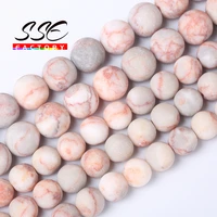 dull polished natural red web jaspers beads stone round loose beads for jewelry making diy bracelets necklaces 15 4 6 8 10 12mm