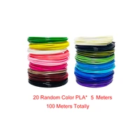 20 kinds of color pla filaments for 3d printer pen design drawing diy pen biodegradable no toxic filaments