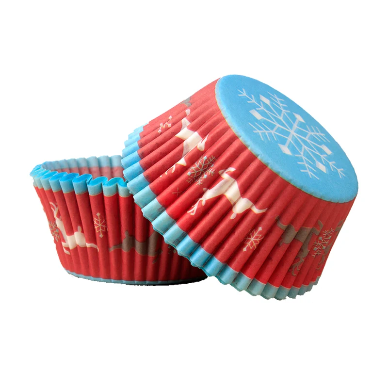 100 шт. цветные бумажные подкладки для торта и капкейков коробка выпечки маффинов