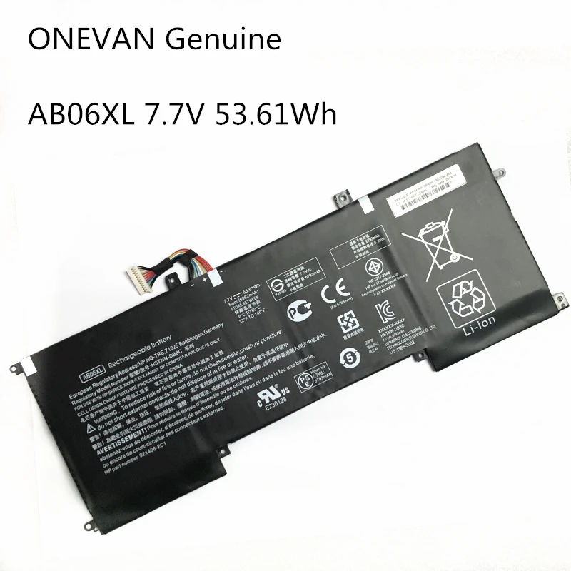 Оригинальный аккумулятор onwan AB06XL 53 16 Вт/ч для HP ENVY 13 AD023TU 921408 2C1 921438 855
