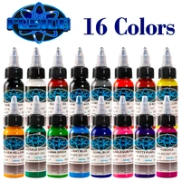 fusion 16 colors 30ml professional tattoo ink set permanent makeup pigment for tattoo supplies eyebrow lip body makeup art new