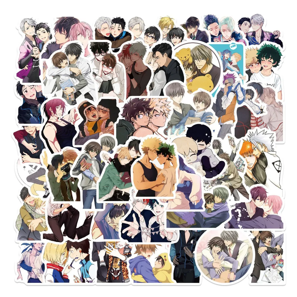 

10/30/50pcs BL Anime Stickers Mix Waterproof PVC Decals DIY Toy Laptops Suitcase Luggage Motor Bicycle Car Fridge Guitar