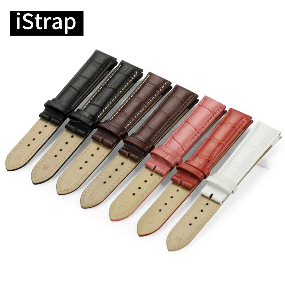 Ремешок для часов iStrap из натуральной кожи 12 мм до 17 18 19 20 21 22 24 ремешок с