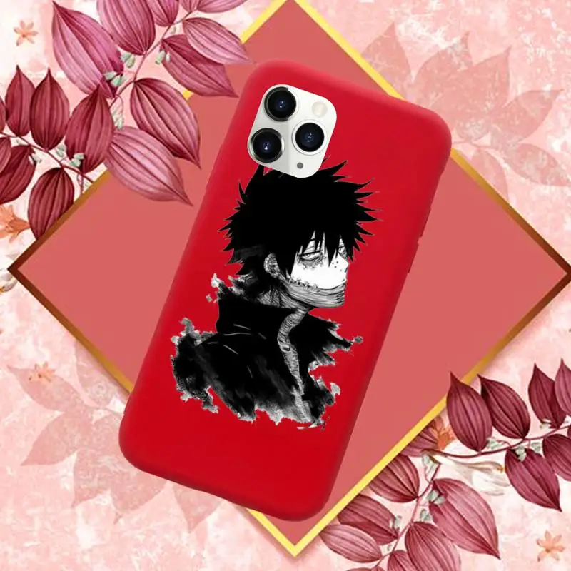 

Dabi boku no hero academia manga Phone Case Candy Color for iPhone 11 12 mini pro XS MAX 8 7 6 6S Plus X SE 2020 XR