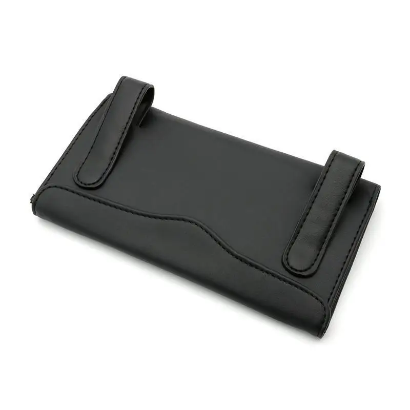 

Car Interior Tissue Box With Tissue Sets Car Sun Visor Tissue Holder Pu Leather Box Auto Storage Decoration For Car Accessories
