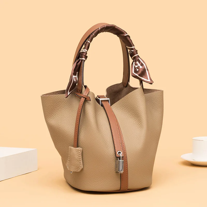 

Fashion Trend Luxury Designer Handbags For Women Leather Casual Bucket vintage Chain Shoulder Bags Korean Black Messenger Bag