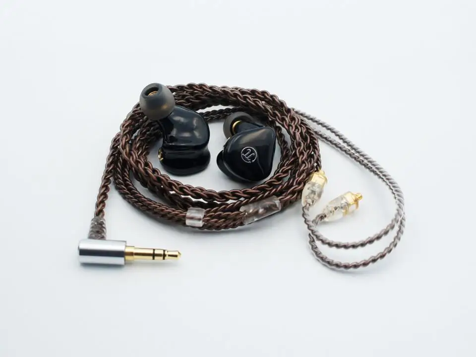 Black Paiaudio DR2 Динамический драйвер MMCX HiFi наушники-вкладыши IEMs - Цвет: Black