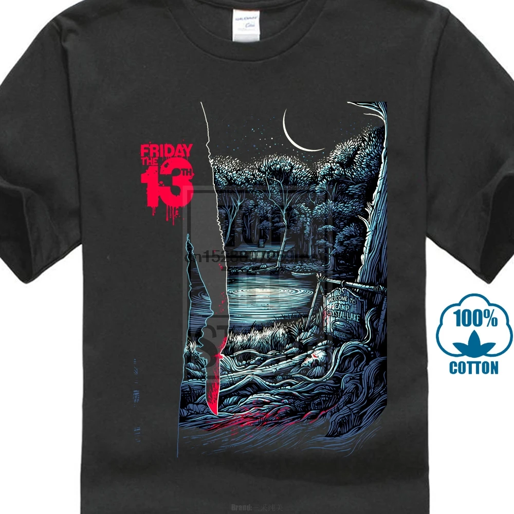 Friday The 13Th Horror рубашка Jason Voorhees Премиум графическая футболка S 5Xl| |