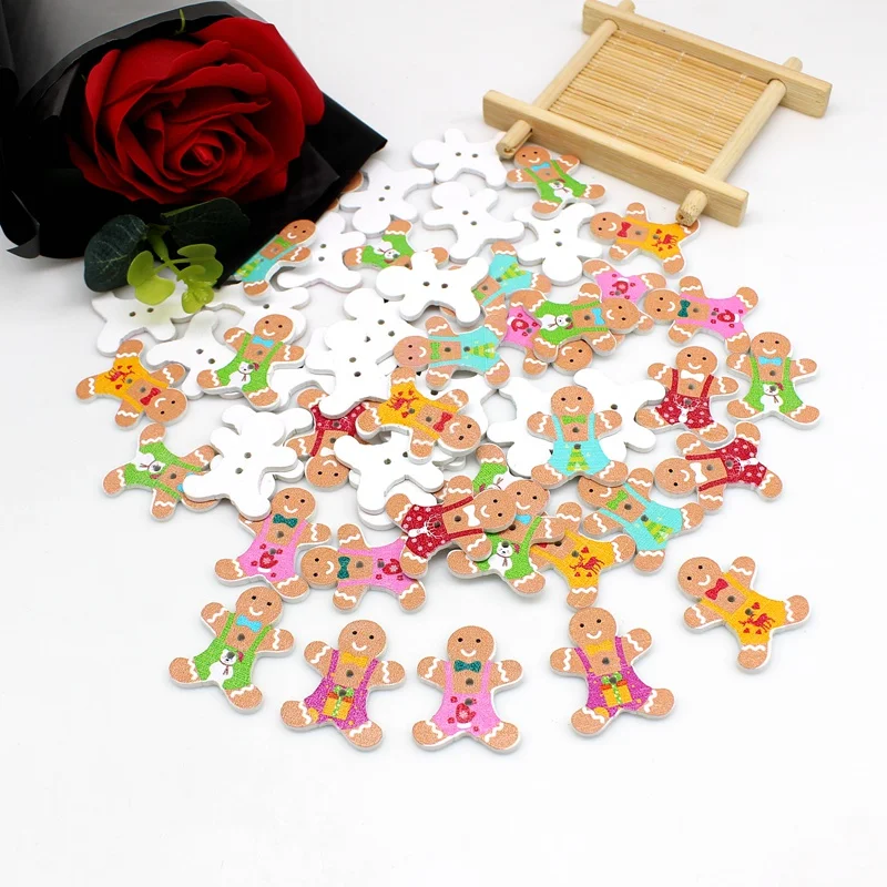 40 цветов разные цвета рождественские деревянные аксессуары для скрапбукинга