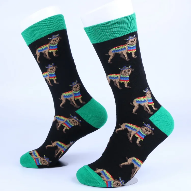 Оптовая продажа женские и мужские носки с мультяшным рисунком разных цветов в