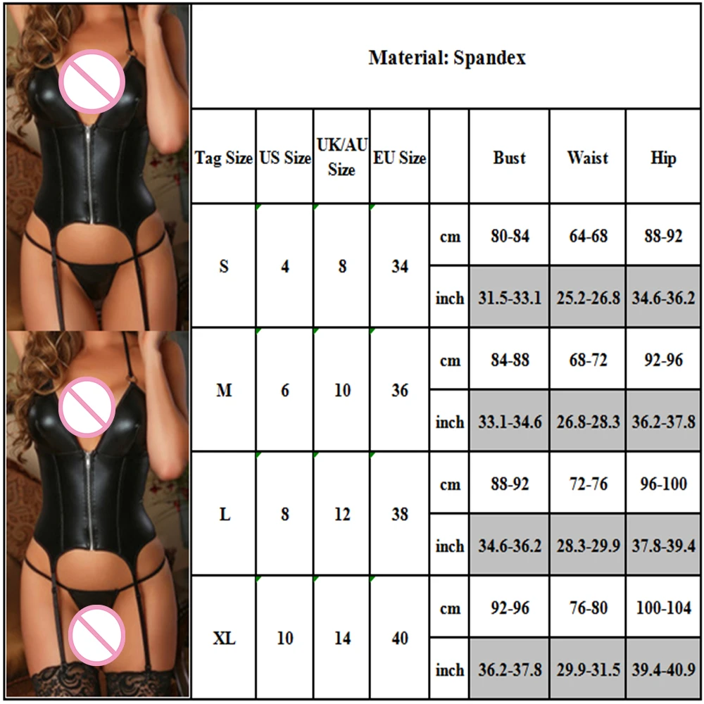 Женская ночная сорочка на молнии Черная сексуальная одежда ночное сексуальное