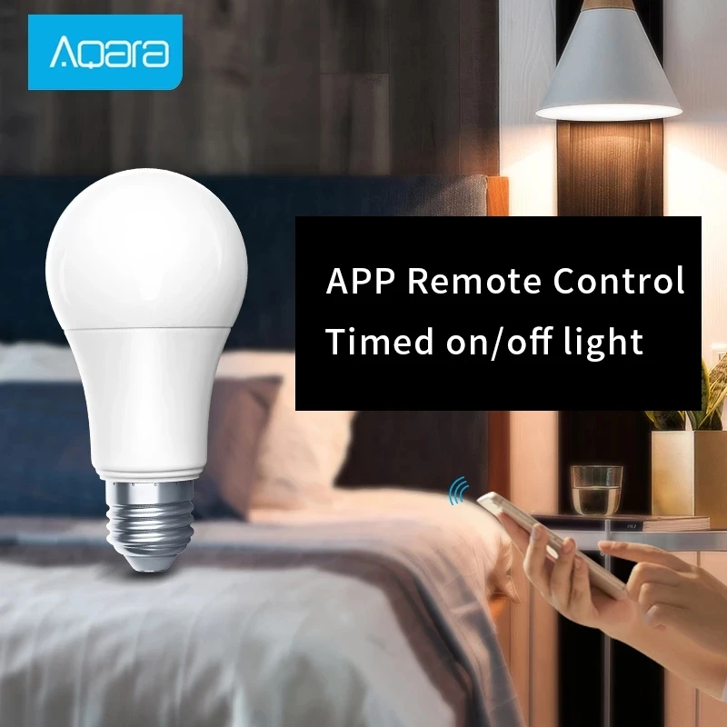 Aqara Smart LED Bulb Zigbee 9W E27 2700K-6500K White Color Remote Light For Mihome APP Apple HomeKit | Электроника