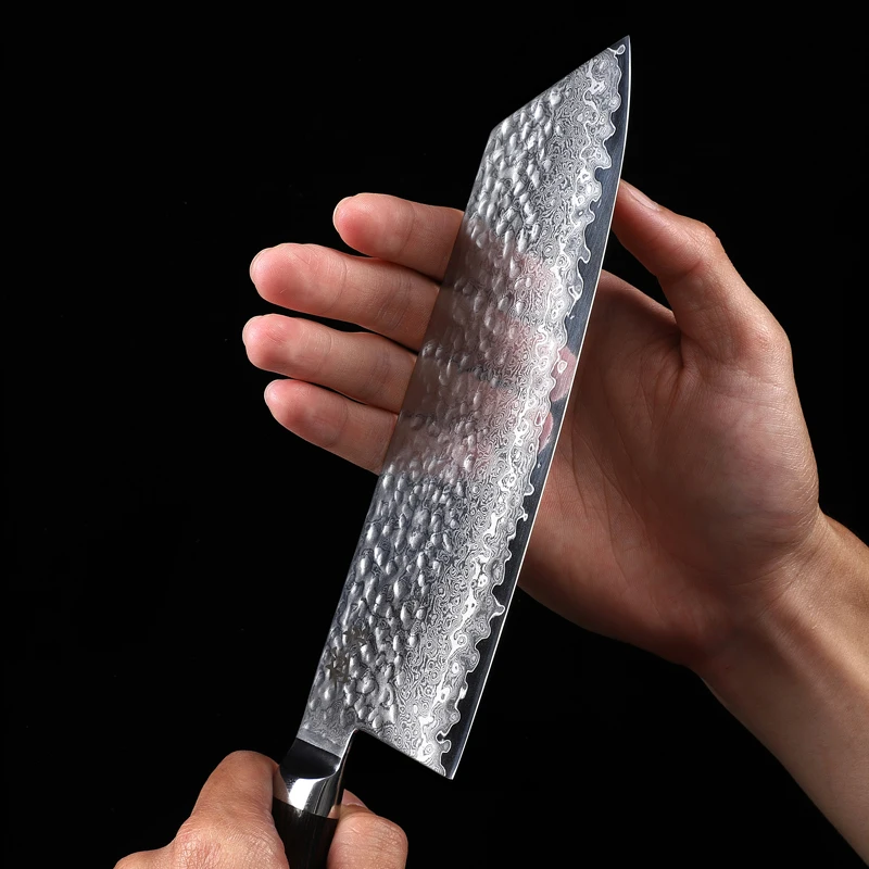 Кухонный нож Kyokuto 67-дюймовый резец из дамасской стали под золото 10 - купить по