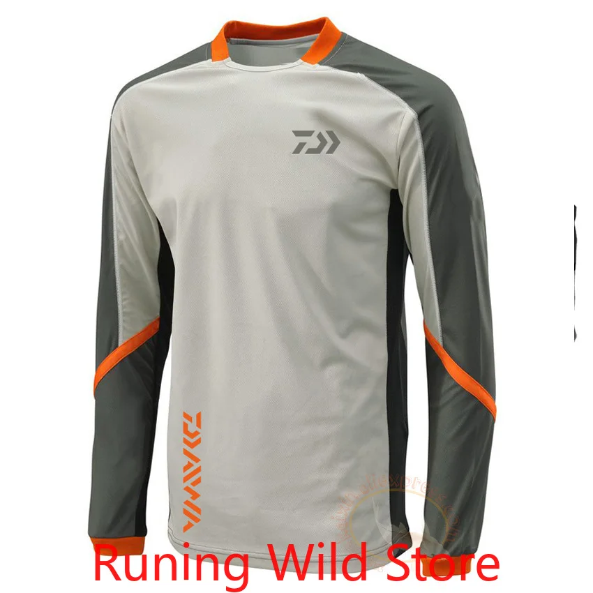 

2021 Fishing Clothing Outdoor Jersey Quick Dry Fishing Cycling Hiking Jersey Large Size Long Sleeve Anti-UV Autumn Fishing Shirt
