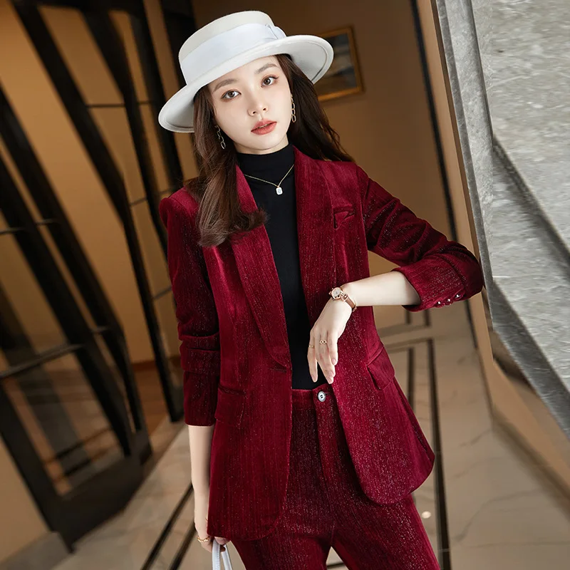 Женские блейзеры зеленые кофейные красные офисные Деловые женские Женская