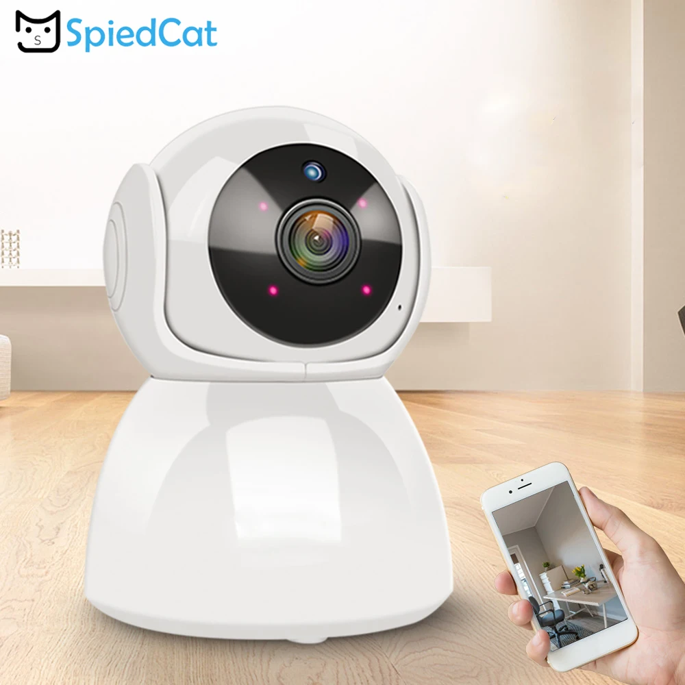 720P HD Wifi IP H.265 двухсторонняя аудио CCTV Мини отслеживающая сетевая камера для дома