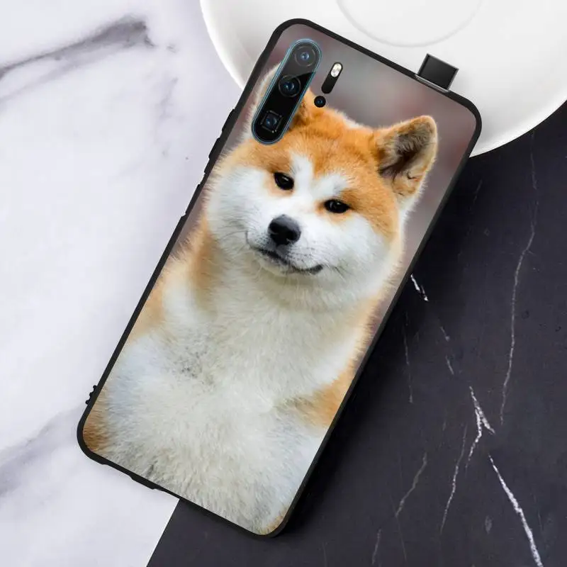 

Animal Cute dog Akita Tea dog painting Phone Case For Huawei honor Mate P 10 20 30 40 Pro 10i 9 10 20 8 x Lite