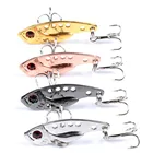 FISHINAPOT 1 шт., 3,5 см, 3,5 г, металлическая искусственная мини-приманка с 2 тройными крючками, Приманка VIB, приманка на окуня и щуку