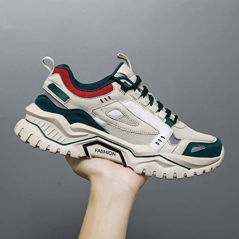 Мужские сетчатые кроссовки дышащие легкие Нескользящие удобная Уличная обувь