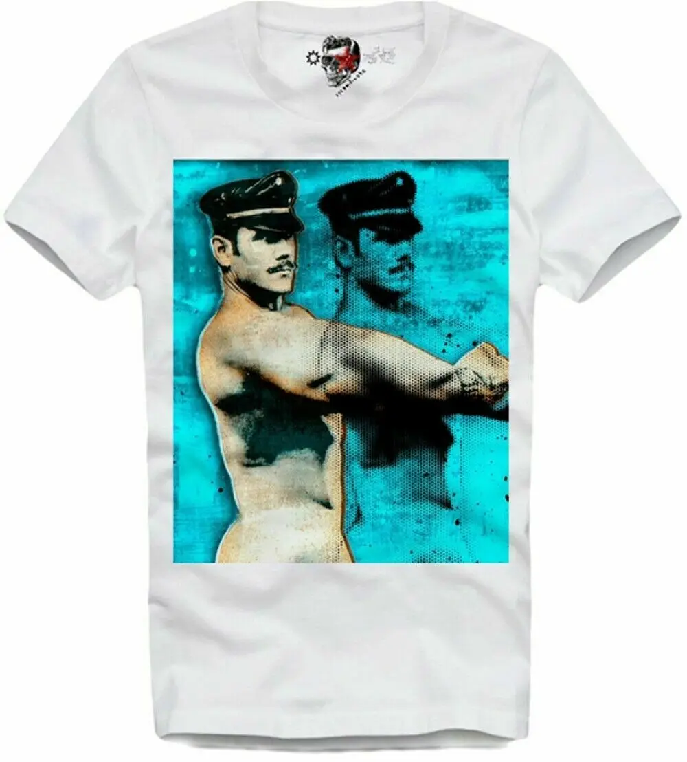 

T-Shirt Physique Pictorial Art Tom Of Finland Gay Cop Fetish Leather Cap