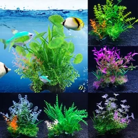 simulation artificial plants aquarium decor water weeds ornament plant fish tank aquarium grass 14cm decoration accessories