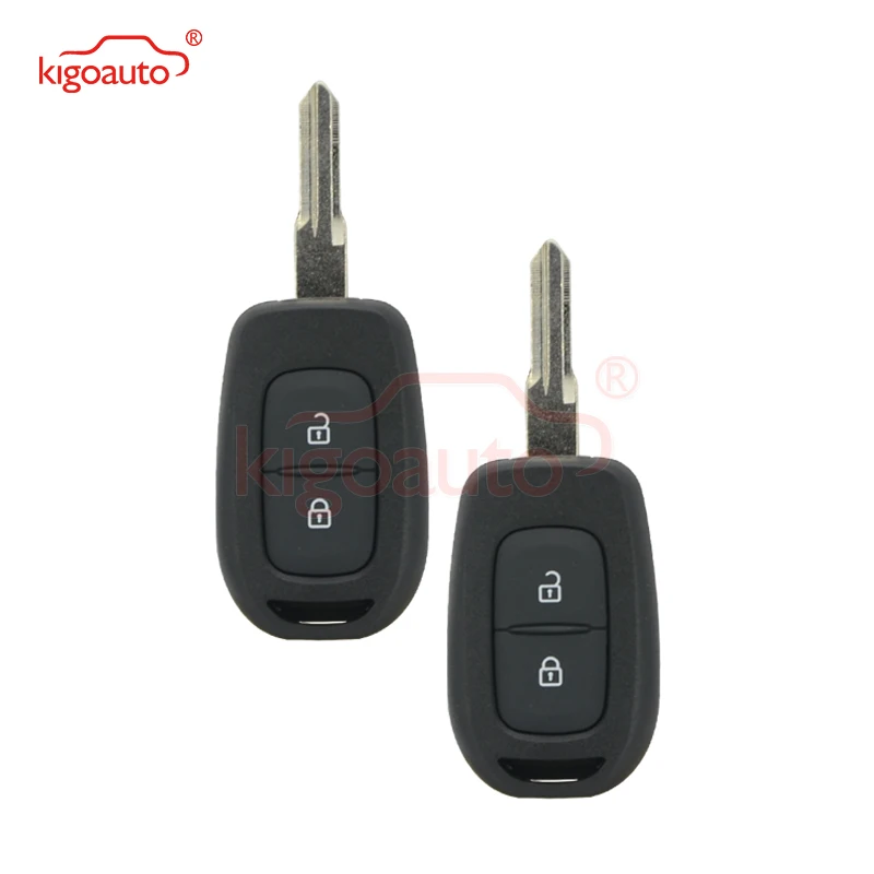 Kigoauto 2 шт. пульт дистанционного ключа 2 кнопки 433 МГц FSK модель Hitag AES-4A чип для Renault Duster Kwid Sandero Logan 2013