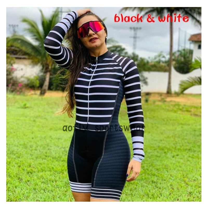 Женский трикотажный костюм Aofly розовый комбинезон с длинными рукавами для езды