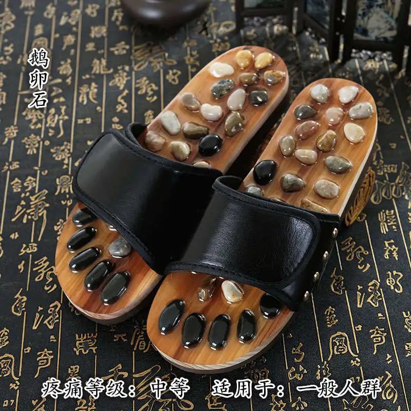 

Foot Acupoint Health Care Pebbles Massage Slippers Summer Men And Women Couples Foot Reflexology Home Sandals And Slippers